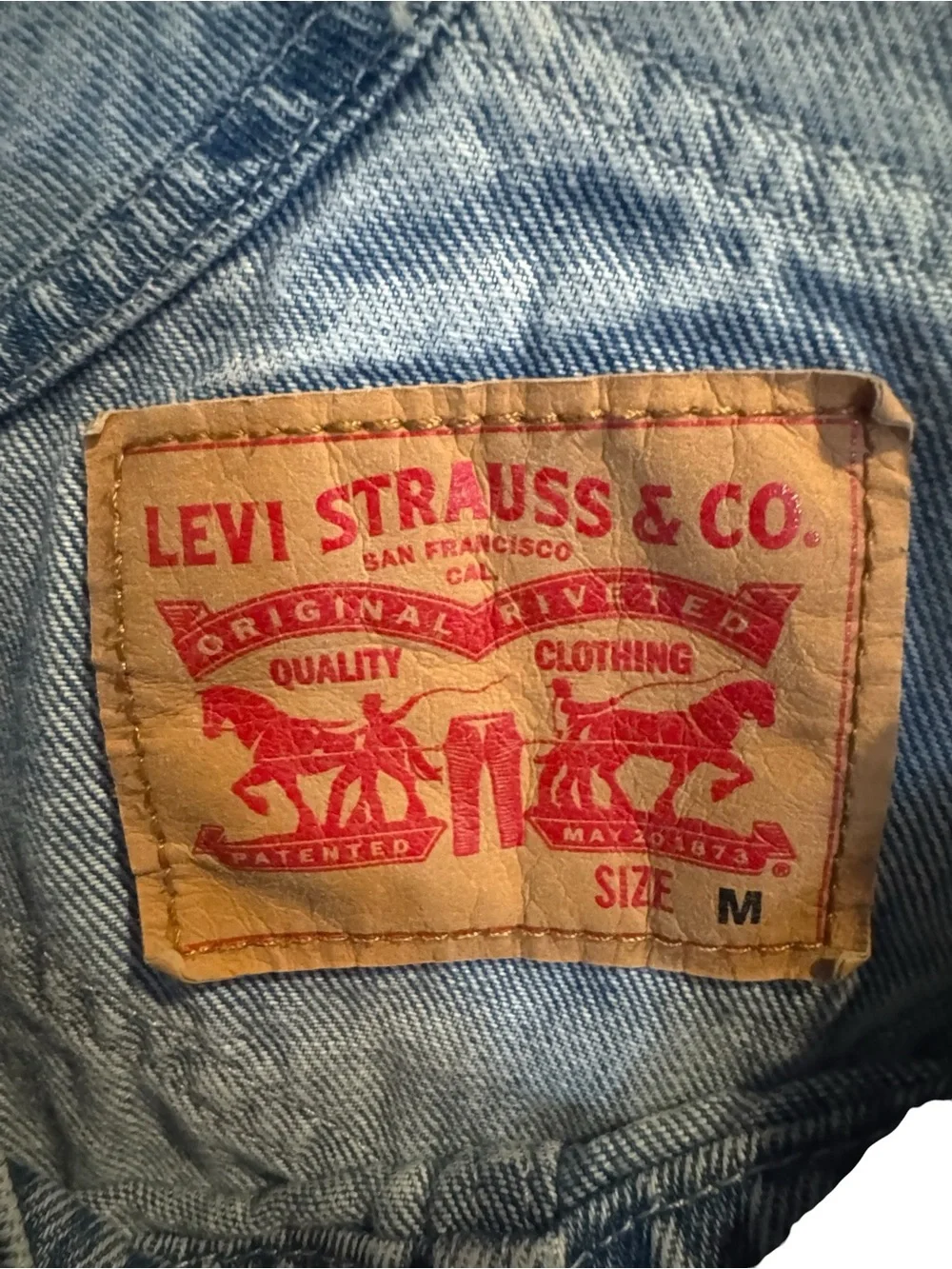 Levi's Denim Utility Overalls size Med